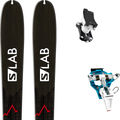 comparer et trouver le meilleur prix du ski Salomon S/lab x-alp black/blue/red 19 + speed turn 2.0 blue/black 19 sur Sportadvice