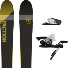 comparer et trouver le meilleur prix du ski Faction Candide 2.0 yth 18 + l7 n black/white b100 sur Sportadvice