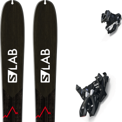 comparer et trouver le meilleur prix du ski Salomon S/lab x-alp black/blue/red 19 + alpinist 12 black/ium 19 sur Sportadvice