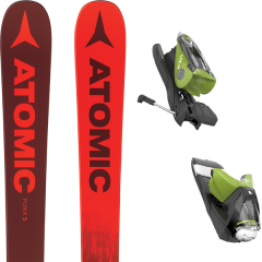 comparer et trouver le meilleur prix du ski Atomic Punx five dark red/red 19 + nx 12 dual wtr b90 black/green 17 sur Sportadvice