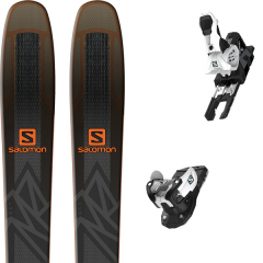 comparer et trouver le meilleur prix du ski Salomon Qst 92 black/orange 19 + warden mnc 13 n white/black 19 sur Sportadvice
