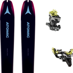 comparer et trouver le meilleur prix du ski Atomic Backland wmn 85 purple/pink 19 + tlt speed radical black/yellow 19 sur Sportadvice
