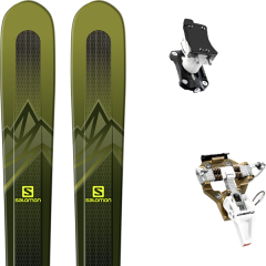 comparer et trouver le meilleur prix du ski Salomon Mtn explore 88 kaki/yellow 19 + speed turn 2.0 bronze/black 19 sur Sportadvice