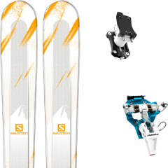 comparer et trouver le meilleur prix du ski Salomon Mtn explore 88 white/yellow 18 + speed turn 2.0 blue/black sur Sportadvice