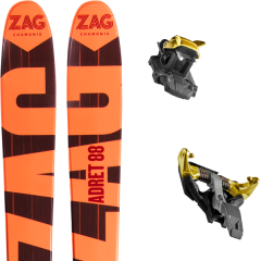 comparer et trouver le meilleur prix du ski Zag Adret 88 18 + tlt speedfit 10 alu yellow/black 19 sur Sportadvice