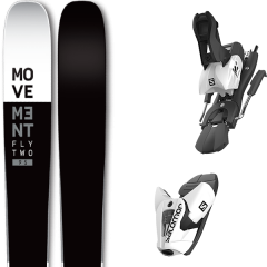 comparer et trouver le meilleur prix du ski Movement Fly two 95 + z12 b100 white/black sur Sportadvice