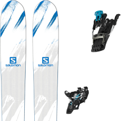 comparer et trouver le meilleur prix du ski Salomon Mtn bc white/blue/red 18 + mtn black/blue sur Sportadvice