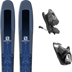 comparer et trouver le meilleur prix du ski Salomon Qst lux 92 18 + nx 12 dual wtr b90 black sparkle 18 sur Sportadvice