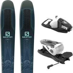 comparer et trouver le meilleur prix du ski Salomon Qst lux 92 darkblue/blue 19 + nx 11 b100 black/white 16 sur Sportadvice