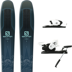 comparer et trouver le meilleur prix du ski Salomon Qst lux 92 darkblue/blue 19 + z12 b90 white/black 19 sur Sportadvice