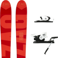comparer et trouver le meilleur prix du ski Zag H88 + z12 b90 white/black sur Sportadvice