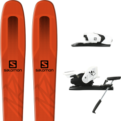 comparer et trouver le meilleur prix du ski Salomon Qst 85 orange/black 19 + z12 b90 white/black 19 sur Sportadvice