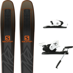 comparer et trouver le meilleur prix du ski Salomon Qst 92 black/orange 19 + z12 b90 white/black 19 sur Sportadvice