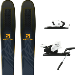 comparer et trouver le meilleur prix du ski Salomon Qst 99 black/saffron 19 + z12 b90 white/black 19 sur Sportadvice