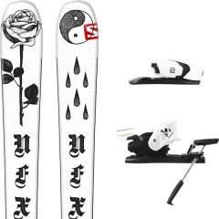 comparer et trouver le meilleur prix du ski Salomon Nfx white/black 19 + z12 b90 white/black 19 sur Sportadvice