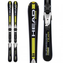 comparer et trouver le meilleur prix du ski Head Supershape team black/yellow + 7.0 rtl taille 157 cms sur Sportadvice