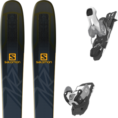 comparer et trouver le meilleur prix du ski Salomon Qst 99 black/saffron + warden 11 n silver/black l100 sur Sportadvice