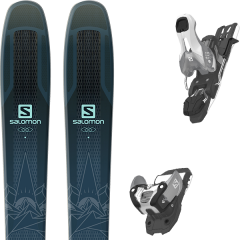comparer et trouver le meilleur prix du ski Salomon Qst lux 92 darkblue/blue + warden 11 n silver/black l100 sur Sportadvice