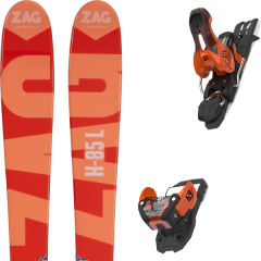 comparer et trouver le meilleur prix du ski Zag H85 lady + warden 11 orange/black l90 sur Sportadvice