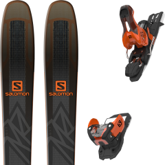 comparer et trouver le meilleur prix du ski Salomon Qst 92 black/orange 19 + warden 11 orange/black l90 19 sur Sportadvice
