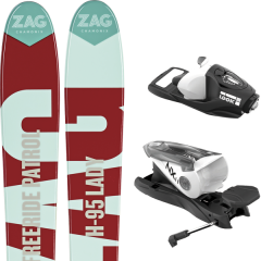 comparer et trouver le meilleur prix du ski Zag H95 lady 18 + nx 11 b100 black/white 16 sur Sportadvice