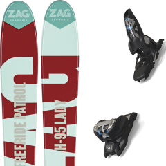 comparer et trouver le meilleur prix du ski Zag H95 lady 18 + griffon 13 id black sur Sportadvice