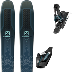 comparer et trouver le meilleur prix du ski Salomon Qst lux 92 darkblue/blue 19 + mercury 11 e black grey l90 18 sur Sportadvice