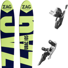comparer et trouver le meilleur prix du ski Zag Ubac 105 18 + guide 12 stopper 115 gris 19 sur Sportadvice