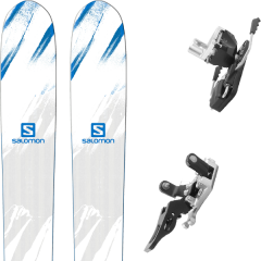 comparer et trouver le meilleur prix du ski Salomon Mtn bc white/blue/red 18 + guide 12 stopper 135 gris 19 sur Sportadvice
