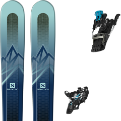 comparer et trouver le meilleur prix du ski Salomon Mtn explore 88 w blue/blue + mtn black/blue sur Sportadvice