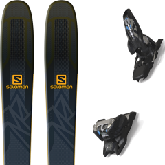 comparer et trouver le meilleur prix du ski Salomon Qst 99 black/saffron 19 + griffon 13 id black sur Sportadvice
