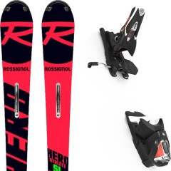 comparer et trouver le meilleur prix du ski Rossignol Pack de skis  hero athlete fis sl (r22) + fixations spx 12 rockerace black / icon sur Sportadvice