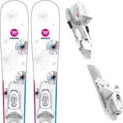 comparer et trouver le meilleur prix du ski Rossignol Fun girl kx + kid-x 4 b76 white/silver sur Sportadvice