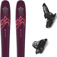 comparer et trouver le meilleur prix du ski Salomon Qst myriad 85 purple/pink + griffon 13 id black sur Sportadvice