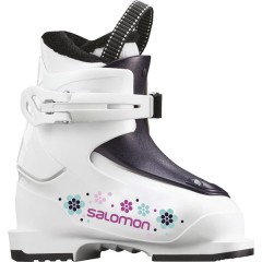 comparer et trouver le meilleur prix du chaussure de ski Salomon T1 girly white/rose violet sur Sportadvice