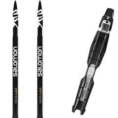 comparer et trouver le meilleur prix du ski nordique Salomon Equipe 8 skin 18 + prolink pro combi 19 sur Sportadvice