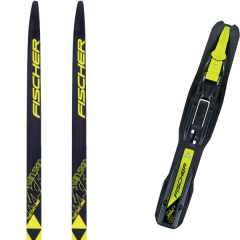 comparer et trouver le meilleur prix du ski Fischer Twin skin race ifp 19 + tour step-in jr blk/yellow 20 sur Sportadvice