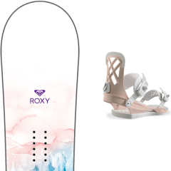 comparer et trouver le meilleur prix du snowboard Roxy Sugar banana 19 + milan w pink 19 sur Sportadvice