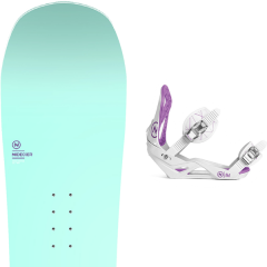 comparer et trouver le meilleur prix du snowboard Nidecker Wm s s elle 19 + ela white 19 sur Sportadvice