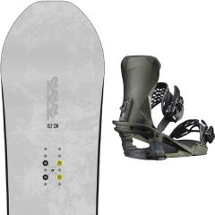 comparer et trouver le meilleur prix du snowboard K2 Bottle rocket flat/rocker 19 + alibi pro dark olive 20 sur Sportadvice