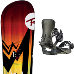 comparer et trouver le meilleur prix du snowboard Rossignol Trickstick af wide 20 + alibi pro dark olive 20 sur Sportadvice