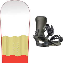 comparer et trouver le meilleur prix du snowboard Salomon 6 piece 19 + alibi pro dark olive 20 sur Sportadvice