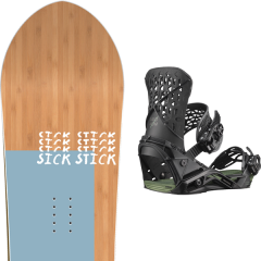 comparer et trouver le meilleur prix du snowboard Salomon Sickstick 20 + highlander black / oil green 20 sur Sportadvice