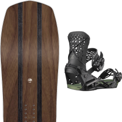 comparer et trouver le meilleur prix du snowboard Arbor A-frame 20 + highlander black / oil green 20 sur Sportadvice