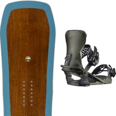 comparer et trouver le meilleur prix du snowboard Arbor Westmark camber 20 + alibi pro dark olive 20 sur Sportadvice