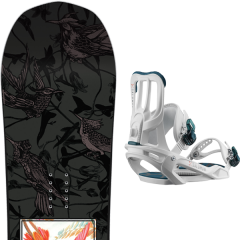 comparer et trouver le meilleur prix du snowboard Salomon Wonder 20 + spell white 20 sur Sportadvice