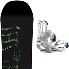 comparer et trouver le meilleur prix du snowboard Salomon Oh yeah 20 + spell white 20 sur Sportadvice