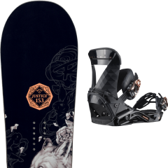 comparer et trouver le meilleur prix du snowboard Rossignol Justice 20 + mirage black 20 sur Sportadvice
