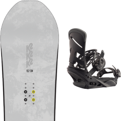 comparer et trouver le meilleur prix du snowboard K2 Bottle rocket flat/rocker 19 + mission black 20 sur Sportadvice