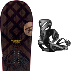 comparer et trouver le meilleur prix du snowboard Rossignol Angus wide 20 + rhythm black 20 sur Sportadvice